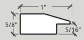 This 1" white liner has an authentic, soft linen texture and flat face with a sloped inner lip.

Linen liners are a great option for providing white space between art and frame. Where glass is generally required to protect paper artworks and their mat, a linen liner does not require glass, making it ideal for paintings and Giclée prints.