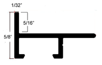 5/16 L-shape, metal floater frame. This moulding features a thin profile, with a straight brushed surface. It has a dull satin shine and reflects diluted light.

This frame is best suited for small to medium artwork.