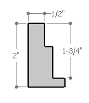 This stair step floating canvas frame has a matte espresso finish and subtle wood grain detailing. The canvas will hover neatly, resting on the lowest, flat edge.  

Give an authentic, fine art display to your favourite canvas Giclée print or acrylic painting. This canvas floater is ideal for medium to extra large canvases on thick (1.5 " deep) stretcher bars.

*Note: These solid wood, custom canvas floaters are for stretched canvas prints and paintings, and raised wood panels.