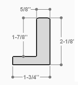 This simple, L-shape canvas floater frame features a .625 " face and deep, 1.825 " rabbet, finished with a classic matte white.

Display your favourite gallery wrapped Giclée print or painting with authentic, fine art style. Ideal for floater framing large and extra large, thick (1.5 " deep) stretched canvases.

*Note: These solid wood, custom canvas floaters are for stretched canvas prints and paintings, and raised wood panels.
