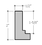 This deep, stair step floating canvas frame in soft, natural wood features a shallow recessed stair below the outer face. The canvas will hover neatly, resting on the lowest, flat edge.  

Give an authentic, fine art display to your favourite canvas Giclée print or acrylic painting. This canvas floating frame is ideal for medium, large or extra large canvases on thick (1.5 " deep) stretcher bars.

*Note: These solid wood, custom canvas floaters are for stretched canvas prints and paintings, and raised wood panels.