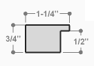 This simple frame features a natural pine wash and delicate wood grain detailing. 

1.25 " width: ideal for small or medium size artworks. The clean modern lines and rustic details of this frame make it the perfect fit for a wide variety of paintings, photos and giclee prints.