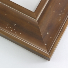 This natural-wash wood frame features a soft brown varnish that highlights the rich wood grain.  Antiquing is created by nicks that add character and depth to the subtlety bevelled face.

3 " width: ideal for large or oversize images.  Border a rustic nature photograph, or autumnal painting or print with this simple, bucolic frame.