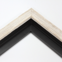 This textured floater frame, features a distressed-aged look and finished in White . Perfect for vintage look. 

1 " width: ideal for small artwork. Highlight this frames rustic undertones with a bucolic nature print or photograph.