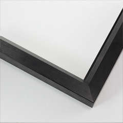 7/8 " width: ideal for small or medium size artworks. Due to its smooth, modern face, this versatile frame suits a wide selection of photographs, paintings and giclee prints.

Nielsen 130-421 Profile