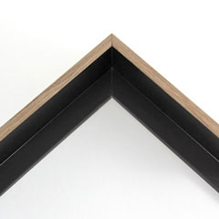 This medium, L-shaped canvas floater frame features Walnut Woodgrain detail, and a 3/8 " flat face.

*Note: These solid wood, custom canvas floaters are for stretched canvas prints and paintings, and raised wood panels.