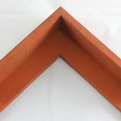 This deep L-shaped canvas floater, features distressed wood, lightly coated in orange paint, revealing light peeks of black, perfect for a rustic style.

Ideal for mounting 1.5 " deep (thick) gallery wrapped canvas portraits, paintings or Giclée prints.

*Note: These canvas floaters are for stretched canvas prints and paintings, and raised wood panels.