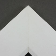 Linen liners are a great option for providing white space between art and frame.  Where glass is generally required to protect paper artworks and their mat, a linen liner does not require glass, making it ideal for paintings and Giclée prints.

This 4 " white liner has an authentic, soft linen texture and a wide, flat face with sloped inner lip.  It is best suited to large and extra large (oversize) canvas prints and oil or acrylic paintings.