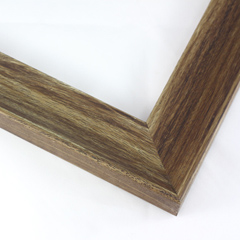 This simple brown with caramel stain frame, features an inward curved profile with wood grain details and natural wood finish.

2 " width: ideal for medium size artwork.  The modern style of this frame makes it a great match to more contemporary paintings and photography.

Kyoto II Collection