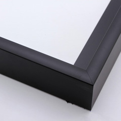 This simple, L-shape canvas floater frame features a .625 " face and deep, 1.825 " rabbet, finished with a classic matte black.

Display your favourite gallery wrapped Giclée print or painting with authentic, fine art style. Ideal for floater framing large and extra large, thick (1.5 " deep) stretched canvases.

*Note: These solid wood, custom canvas floaters are for stretched canvas prints and paintings, and raised wood panels.