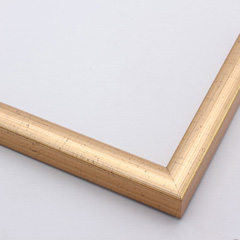 This high shine, rose gold foil frame features a slim curved profile.  A brushed finish reveals subtle lines and faint black spattering gives an antique look - simple, yet glamorous. 

11/16" " width: ideal for smaller images.  Select an oil or watercolour painting, print, or abstract photograph.