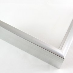 This 7/16 " traditional metal frame is a perfect fusion of timeless design and contemporary flair. With a slim face and deep profile, this frame provides a sleek and elegant presentation for your treasured artwork or photographs. The white silver finish imparts a touch of sophistication, elevating any displayed content to new heights.

Adding a touch of artistic charm, the frame features a horizontal brushed texture that adds subtle visual interest and depth. The texture enhances the overall appeal, creating a captivating interplay of light and shadows.

Designed to disperse light gracefully, this frame ensures that your displayed content is showcased brilliantly, while avoiding distracting glares. Embrace the beauty of simplicity and elegance with this exquisite metal frame, a perfect addition to any space that demands both style and refinement.

Nielsen n35-01 Profile