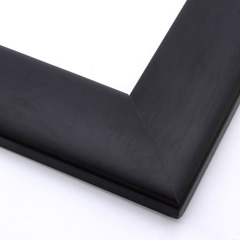 This classic frame features a smooth curve profile in matte black.  

1.5 " width: ideal for medium or large artworks.  Pair this sleek, modern frame with a grayscale image or bold oil or acrylic painting.