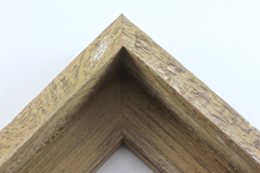 This large profile floater frame features rustic, natural wood texture in a matte tan finish with brown and white details.

2.5 " depth: ideal for medium, large and oversize (extra large) stretched canvases mounted on thick (1.5 to 2 " deep) stretcher bars.  Pair this frame with a nature image or bucolic painting or Giclée print for an authentic fine art display.

*Note: These solid wood, custom canvas floaters are for stretched canvas prints and paintings, and raised wood panels.