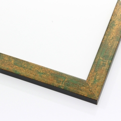 Introducing our elegant 1-" width picture frame, meticulously crafted to complement your cherished small images. Embodying a seamless blend of flat green and gold, this frame exudes sophistication and refinement, making it a timeless addition to any space.

Designed with a keen eye for detail, this frame perfectly encapsulates your precious memories, accentuating their beauty with a touch of opulence. Its compact size is tailor-made for small images, ensuring they take center stage and leave a lasting impression.

Whether adorning your home or being presented as a thoughtful gift, this green and gold picture frame is a symbol of sentiment and style. Embrace the essence of cherished moments with this captivating frame, which effortlessly elevates your interior décor while preserving the magic of your memories.