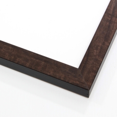 This simple, natural frame features a smooth face of deep caramel-varnished wood that celebrates the beautiful grain.

1 " width: ideal for small images.  The perfect border for a rustic or nature photograph, or watercolor painting or print.