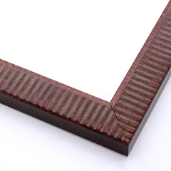 This simple geometric frame features a horizontal line design across the flat profile, covered in a mottled bronze foil.  Slight distressing creates an antique look.

1.25 " width: ideal for smaller images. Add a classical feel to a favourite photograph, classic oil painting, or print.