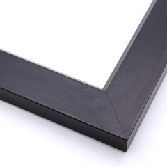 This modern frame features a smooth, matte black face and 45 degree slanted lip.

1.75 " width: ideal for medium size images. Pair this simple frame with a bold oil painting or subtle watercolour, or border a black and white photograph for a contemporary look.