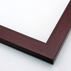 This simple frame features a rust-brown wash and delicate wood grain detailing. 

1.25 " width: ideal for small or medium size artworks. The clean modern lines and rustic details of this frame make it the perfect fit for a wide variety of paintings, photos and giclee prints.