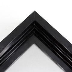 This solid wood canvas floater frame features a High Gloss Black finish.  

Display your favourite gallery wrapped Giclée print or painting with authentic, fine art style. This floater frame is ideal for medium to extra large canvases mounted on thick (1.5 " deep) stretcher bars.

*Note: These solid wood, custom canvas floaters are for stretched canvas prints and paintings, and raised wood panels.