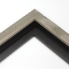This textured floater frame, features a distressed-aged look and finished in black. Perfect for vintage look. 

1 " width: ideal for small artwork. Highlight this frames rustic undertones with a bucolic nature print or photograph.