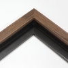 This textured floater frame, features a distressed-aged look and finished in black. Perfect for vintage look. 

1 " width: ideal for small artwork. Highlight this frames rustic undertones with a bucolic nature print or photograph.