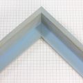 This medium, L-shaped canvas floater frame features Brown & Blue Driftwood detail, and a 3/8 " flat face.

*Note: These solid wood, custom canvas floaters are for stretched canvas prints and paintings, and raised wood panels.