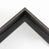 This medium, L-shaped canvas floater frame features Black Woodgrain detail, and a 3/8 " flat face.

*Note: These solid wood, custom canvas floaters are for stretched canvas prints and paintings, and raised wood panels.