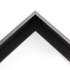 This medium, L-shaped canvas floater frame features a Charcoal Woodgrain style, and a 3/8 " flat face.

*Note: These solid wood, custom canvas floaters are for stretched canvas prints and paintings, and raised wood panels.