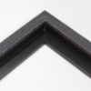 This simple, floater frame features rustic wood with a light wash. The natural grain shows through the sanded, dusty blue varnish, giving the frame a soft, antiqued appearance.

It is  ideal for small and medium-size images.  Whether photography or paintings, rural scenes and simple images will look striking in this frame.