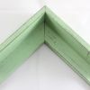 This deep L-shaped canvas floater, features distressed wood, lightly coated in mint paint, revealing light peeks of black, perfect for a rustic style.

Ideal for mounting 1.5 " deep (thick) gallery wrapped canvas portraits, paintings or Giclée prints.

*Note: These canvas floaters are for stretched canvas prints and paintings, and raised wood panels.