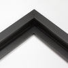 This simple, matte black canvas floater frame features a slim, flat face. Dress it up with an old watercolor or oil painting, or keep it modern with a bright family photograph.

.75 "es wide: ideal for small images.