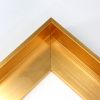 This metal canvas floater picture frame has a smooth, matte Gold finish and flat, narrow (.25 ") face. 

Ideal for medium to large size artwork on thick (1-5/8 " deep) stretcher bars.  Border gallery wrapped Giclée canvas prints or paintings with this simple, modern frame for an authentic, fine art display.

*Note: These sturdy metal, custom canvas floaters are for stretched canvas prints and paintings, and raised wood panels.

Nielsen mf14-14 Profile