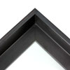 This extra tall, L-shaped floating contemporary canvas frame in espresso features a thin flat face.

*Note: These solid wood, custom canvas floaters are for stretched canvas prints and paintings, and raised wood panels.