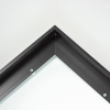 This metal canvas floater picture frame has a smooth, matte black finish and flat, narrow (.25 ") face. 

Ideal for medium to large size artwork on thin (.75 " deep) stretcher bars.  Border gallery wrapped Giclée canvas prints or paintings with this simple, modern frame for an authentic, fine art display.

*Note: These sturdy metal, custom canvas floaters are for stretched canvas prints and paintings, and raised wood panels.

Nielsen mf13-21 Profile