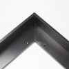 This metal floater picture frame has a smooth, matte black finish and flat, narrow (.25 ") face. 

Ideal for medium to large size artwork on thick (1.5 " deep) stretcher bars.  Border gallery wrapped Giclée canvas prints or paintings with this simple, modern frame for an authentic, fine art display.

*Note: These sturdy metal, custom canvas floaters are for stretched canvas prints and paintings, and raised wood panels.

Nielsen mf14-21 Profile