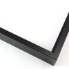 Tall, yet slim 7/16 " metal frame with a hooked profile. This moulding is flat mars black with a smooth texture.

Nielsen n117-50 Profile