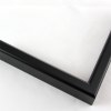 Profile 21 Matte Black color is a slightly curved top profile offering simplicity and elegance.

Profile 21 has 1-1/8 " deep sides, and will hold artwork, mats, backing, and glazing up to a total of 5/8 ". 

Nielsen Aluminum Moulding N21-50