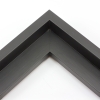 The satin black finish of this large profile floater frame creates a simple, classic look.

1.5 " depth from wall, and .5 " width: ideal for medium and large canvases on thin (3/4 " deep) stretcher bars.  Pair this frame with a painting or Giclée print for an authentic fine art display.

*Note: These solid wood, custom canvas floaters are for stretched canvas prints and paintings, and raised wood panels.