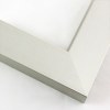 Wide 1-3/8 " metal frame. This traditional style, dark grey-silver, frame has a brushed texture and industrial finish. It reflects diluted light.

Nielsen n99-430 Profile