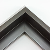 This unique floater frame for stretched canvas features a narrow, 0.5 " face that falls into a steep reverse slant toward the outer edge of the frame.  The modern style is finished in a deep brown with wood grain detailing.

Ideal for mounting thick (1.5 " deep) gallery wrapped canvas portraits, paintings or Giclée prints. The canvas will extend slightly farther than the face of the frame.  The vintage, subtly rustic look pairs nicely with bucolic or nature image.

*Note: These solid wood, custom canvas floaters are for stretched canvas prints and paintings, and raised wood panels.