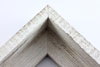 This large profile floater frame features rustic, natural wood texture with an antiqued white finish.

2.5 " depth: ideal for medium, large and oversize (extra large) stretched canvases mounted on thick (1.5 to 2 " deep) stretcher bars.  Pair this frame with a nature image or bucolic painting or Giclée print for an authentic fine art display.

*Note: These solid wood, custom canvas floaters are for stretched canvas prints and paintings, and raised wood panels.