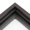 This solid wood canvas floater frame features a dark brown matte finish with wood grain detailing.  

Display your favourite gallery wrapped Giclée print or painting with authentic, fine art style. This floater frame is ideal for medium to extra large canvases mounted on thick (1.5 " deep) stretcher bars.

*Note: These solid wood, custom canvas floaters are for stretched canvas prints and paintings, and raised wood panels.