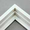 This solid wood canvas floater frame features a high shine, white finish.

Display your favourite gallery wrapped Giclée print or painting with authentic, fine art style. This floater frame is ideal for medium to extra large canvases mounted on thick (1.5 " deep) stretcher bars.

*Note: These solid wood, custom canvas floaters are for stretched canvas prints and paintings, and raised wood panels.